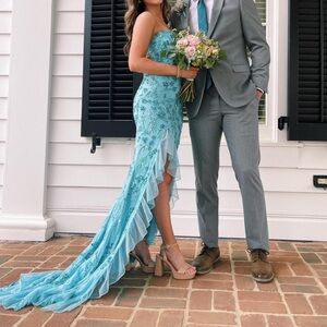 Light Teal Amarra Embroidered Dress